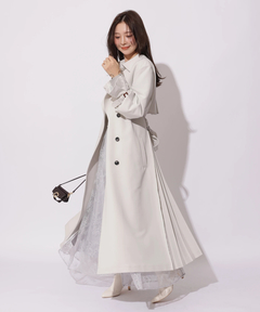 Apuweiser-riche(アプワイザー・リッシェ) |サイドプリーツトレンチコート