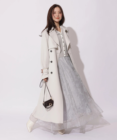 Apuweiser-riche(アプワイザー・リッシェ) |サイドプリーツトレンチコート