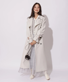 Apuweiser-riche(アプワイザー・リッシェ) |サイドプリーツトレンチコート