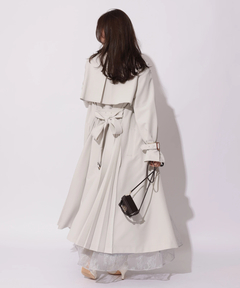 Apuweiser-riche(アプワイザー・リッシェ) |サイドプリーツトレンチコート