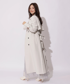 Apuweiser-riche(アプワイザー・リッシェ) |サイドプリーツトレンチコート