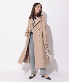 Apuweiser-riche(アプワイザー・リッシェ) |サイドプリーツトレンチコート