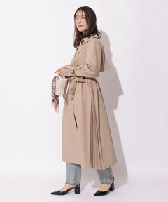 Apuweiser-riche(アプワイザー・リッシェ) |サイドプリーツトレンチコート