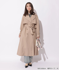 Apuweiser-riche(アプワイザー・リッシェ) |サイドプリーツトレンチコート