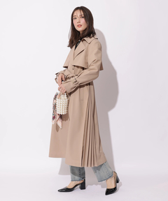 Apuweiser-riche(アプワイザー・リッシェ) |サイドプリーツトレンチコート