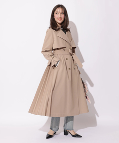 Apuweiser-riche(アプワイザー・リッシェ) |サイドプリーツトレンチコート