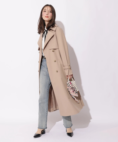 Apuweiser-riche(アプワイザー・リッシェ) |サイドプリーツトレンチコート