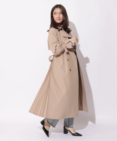 Apuweiser-riche(アプワイザー・リッシェ) |サイドプリーツトレンチコート