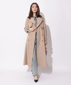 Apuweiser-riche(アプワイザー・リッシェ) |サイドプリーツトレンチコート