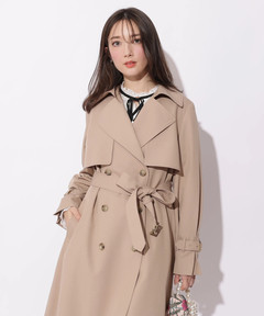 Apuweiser-riche(アプワイザー・リッシェ) |サイドプリーツトレンチコート