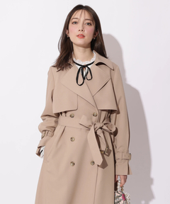 Apuweiser-riche(アプワイザー・リッシェ) |サイドプリーツトレンチコート