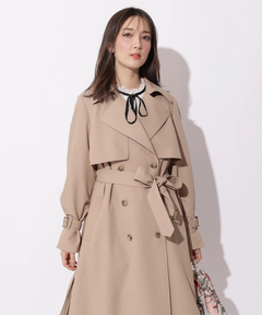 Apuweiser-riche(アプワイザー・リッシェ) |サイドプリーツトレンチコート