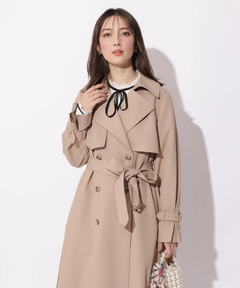 Apuweiser-riche(アプワイザー・リッシェ) |サイドプリーツトレンチコート