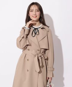 Apuweiser-riche(アプワイザー・リッシェ) |サイドプリーツトレンチコート