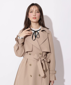 Apuweiser-riche(アプワイザー・リッシェ) |サイドプリーツトレンチコート