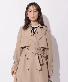 Apuweiser-riche(アプワイザー・リッシェ) |サイドプリーツトレンチコート