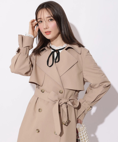 Apuweiser-riche(アプワイザー・リッシェ) |サイドプリーツトレンチコート