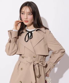 Apuweiser-riche(アプワイザー・リッシェ) |サイドプリーツトレンチコート