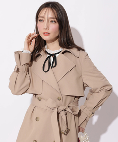 Apuweiser-riche(アプワイザー・リッシェ) |サイドプリーツトレンチコート