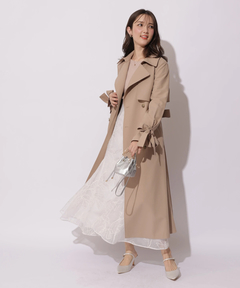 Apuweiser-riche(アプワイザー・リッシェ) |サイドプリーツトレンチコート