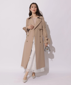 Apuweiser-riche(アプワイザー・リッシェ) |サイドプリーツトレンチコート