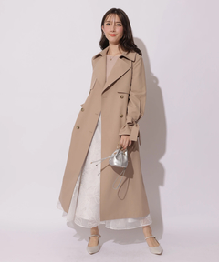 Apuweiser-riche(アプワイザー・リッシェ) |サイドプリーツトレンチコート