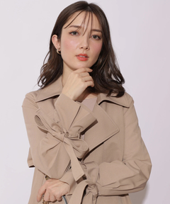 Apuweiser-riche(アプワイザー・リッシェ) |サイドプリーツトレンチコート