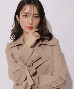 Apuweiser-riche(アプワイザー・リッシェ) |サイドプリーツトレンチコート