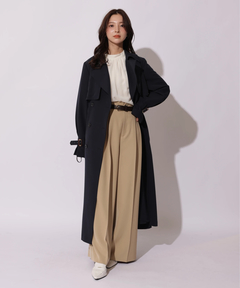 Apuweiser-riche(アプワイザー・リッシェ) |サイドプリーツトレンチコート