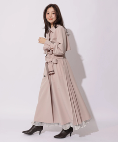 Apuweiser-riche(アプワイザー・リッシェ) |サイドプリーツトレンチコート