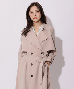 Apuweiser-riche(アプワイザー・リッシェ) |サイドプリーツトレンチコート