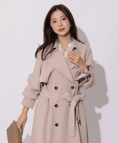 Apuweiser-riche(アプワイザー・リッシェ) |サイドプリーツトレンチコート