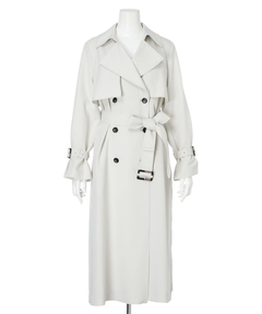 Apuweiser-riche(アプワイザー・リッシェ) |サイドプリーツトレンチコート