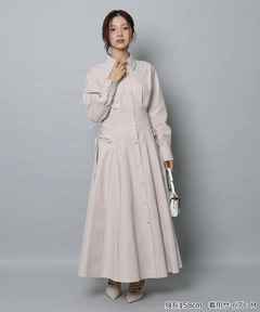 Apuweiser-riche(アプワイザー・リッシェ) |サイドレースアップシャツワンピース