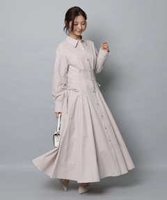 Apuweiser-riche(アプワイザー・リッシェ) |サイドレースアップシャツワンピース