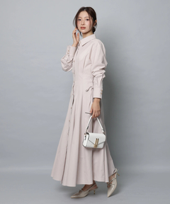 Apuweiser-riche(アプワイザー・リッシェ) |サイドレースアップシャツワンピース