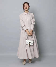 Apuweiser-riche(アプワイザー・リッシェ) |サイドレースアップシャツワンピース