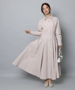 Apuweiser-riche(アプワイザー・リッシェ) |サイドレースアップシャツワンピース