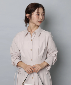 Apuweiser-riche(アプワイザー・リッシェ) |サイドレースアップシャツワンピース