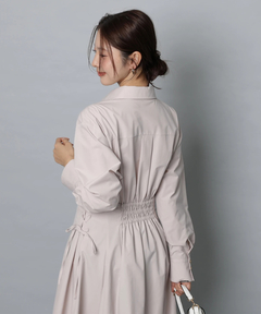 Apuweiser-riche(アプワイザー・リッシェ) |サイドレースアップシャツワンピース