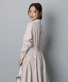 Apuweiser-riche(アプワイザー・リッシェ) |サイドレースアップシャツワンピース