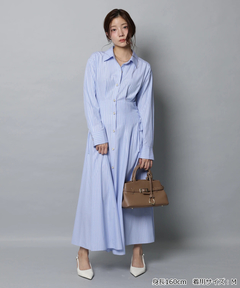 Apuweiser-riche(アプワイザー・リッシェ) |サイドレースアップシャツワンピース