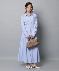 Apuweiser-riche(アプワイザー・リッシェ) |サイドレースアップシャツワンピース