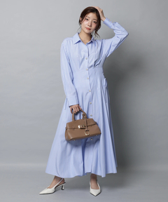 Apuweiser-riche(アプワイザー・リッシェ) |サイドレースアップシャツワンピース