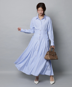 Apuweiser-riche(アプワイザー・リッシェ) |サイドレースアップシャツワンピース