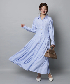 Apuweiser-riche(アプワイザー・リッシェ) |サイドレースアップシャツワンピース