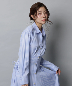 Apuweiser-riche(アプワイザー・リッシェ) |サイドレースアップシャツワンピース