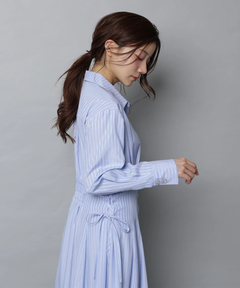 Apuweiser-riche(アプワイザー・リッシェ) |サイドレースアップシャツワンピース