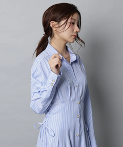 Apuweiser-riche(アプワイザー・リッシェ) |サイドレースアップシャツワンピース