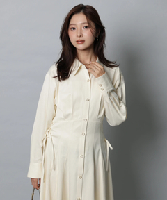 Apuweiser-riche(アプワイザー・リッシェ) |サイドレースアップシャツワンピース